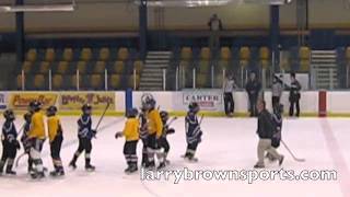 Junior hockey coach Martin Tremblay trips 13yearold during handshake [upl. by Akili]