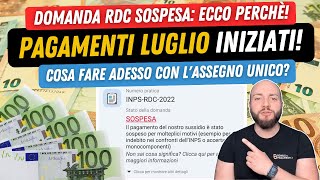 💶 PAGAMENTI Reddito di cittadinanza Luglio Domande sospese Ecco perchè [upl. by Adidnac730]