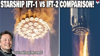 Starship IFT1 vs IFT2 A Massive breakthrough improvements [upl. by Ecnadnak]