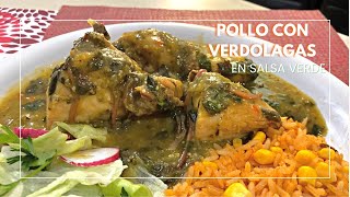 POLLO CON VERDOLAGAsQue delicia [upl. by Minna]