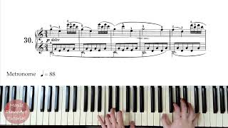 Czerny Op599 No30徹爾尼100首練習曲 第30首Sheet musicPiano Tutorial [upl. by Niltiak536]