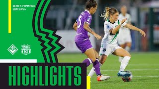 Serie A Femminile  FiorentinaSassuolo 21  Highlights 2324 [upl. by Ferguson]