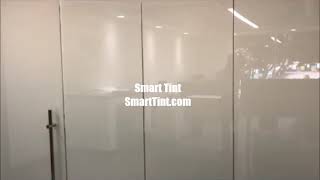 Smart Tint Operating on conference room glass [upl. by Joly]