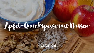 ApfelQuarkspeise mit Nüssen [upl. by Ariajay]