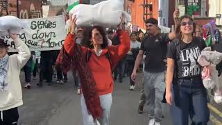 Palestine march held in Stoke200 people took to the street marching from Hanley Park to city centre [upl. by Fonda58]