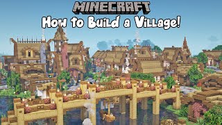 Minecraft  How to Plan amp Build a Custom Village [upl. by Schroder]