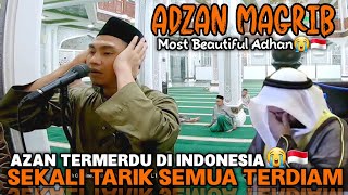 BARU Adzan Termerdu di Indonesia Azan Magrib Rost Populer Versi Bilal🇲🇨 ماشاءالله Bikin Terpana😭 [upl. by Taimi609]