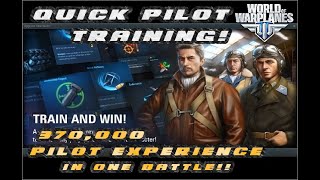 World of Warplanes  The fastest pilot training  boosters and the first victory [upl. by Kelsy]