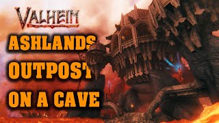 Ashlands Cave Outpost  Building on the Valheim PBE [upl. by Crutcher767]