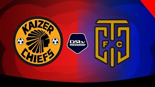 KAIZER CHIEFS VS CAPE TOWN CITY LIVE LINE UP MOLEFI NTSEKI DStv PREMIERSHIP [upl. by February]