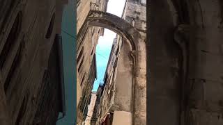 The narrow streets of Split’s Diocletian Palace Croatia travelshorts [upl. by Llecrep]