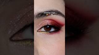 Christmas Magic 🎅🏼🎄 Red Soft Glam Eyeshadow Look Christmas Holiday Makeup  eyesofathena [upl. by Anaej]