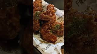 HICKORY BBQ at FRANKIES New York Buffalo Wings shorts foodies [upl. by Girard714]