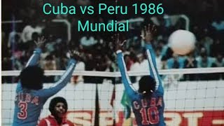 Campeonato Mundial de Voleibol Feminino 1986 Cuba vs Peru [upl. by Elspet]