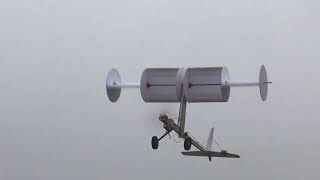 Very large Magnus Effect RC Plane [upl. by Pass]