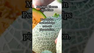 quotEven Out Skin Tone 🌟 Musk Melon Peel Brightening Hack GlowNaturally PigmentationCare BlissVedaquot [upl. by Elocim475]