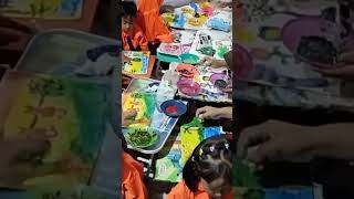 Finger painting fingerpaint shortsvideo [upl. by Kumagai]