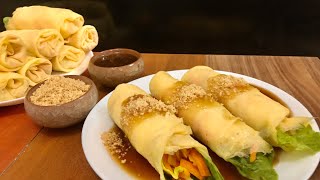 Extra Simple Fresh Lumpia with Fresh Lumpia Wrapper How to make Lumpiang Sariwa [upl. by Enutrof202]