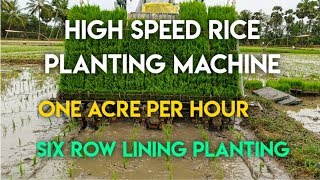 Amazing High Speed Rice Transplanter Machine Riding Type Farmers Happy essenceworld [upl. by Llerraf436]