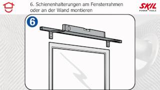 SchrittfürSchrittAnleitung Gardinenschiene aufhängen [upl. by Chee]