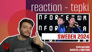 REACTION • Marcus amp Martinus  Unforgettable Eurovision 2024 🇸🇪 Sweden [upl. by Gaultiero307]