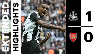 Newcastle United 1 Arsenal 0  EXTENDED Premier League Highlights [upl. by Noelc918]