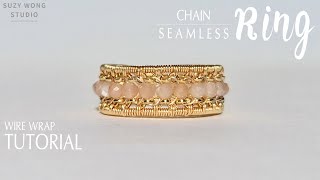 Seamless Chain Ring Tutorial Wire Wrap Ring Tutorial DIY Ring Easy Ring DIY Jewelry How to make [upl. by Teragramyram]