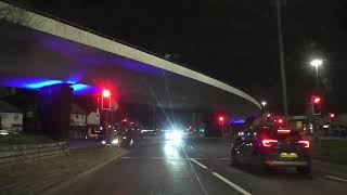 Night Drive On The A5080 Bowring Park Road amp Edge Lane Drive Liverpool England 2nd February 2024 [upl. by Giusto539]