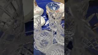 Lead Crystal and antique cut glass at auction [upl. by Yelik]