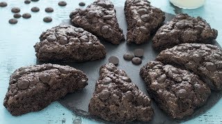 Double Chocolate Scones Recipe [upl. by Eilyk249]