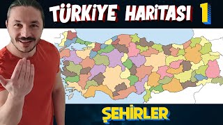 TÜRKİYENİN ŞEHİRLERİ OYUNU  Türkiye Harita Bilgisi Çalışması Kamp1 KPSSAYTTYT [upl. by Ahsitram]