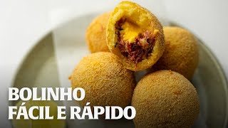 BOLINHO MUITO FÁCIL DE MANDIOCA COM CARNE SECA [upl. by Arsi]