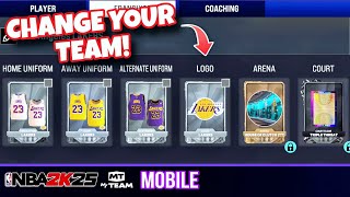 How To Change Your Team In NBA 2K25 MYTEAM MOBILE [upl. by Elvina]