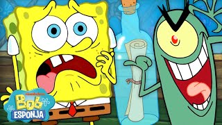 Bob Esponja  ¡60 MINUTOS de Plankton CASI robando la formula de la Cangreburguer 🍔  Español [upl. by Nagiem]