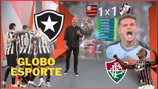 GLOBO ESPORTE RJ HOJE  FLAMENGO 1 x 1 VASCO  FLUMINENSE  BOTAFOGO líder  ÚLTIMAS GERJ 169 [upl. by Mccartan]