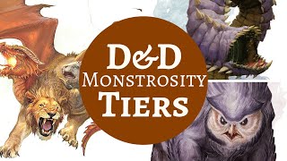 DampD MONSTER RANKINGS  MONSTROSITIES pt 1 [upl. by Daffodil]