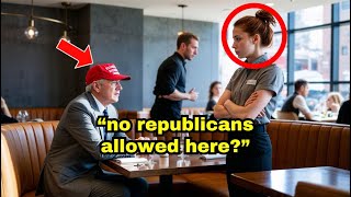 Waitress Refuses to Serve Republican Man After Seeing His MAGA Hat Unaware He Owns The Restaurant [upl. by Bird387]