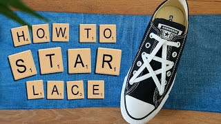 How To Star Lace Converse BEST WAY [upl. by Airpal]