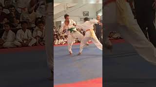 Kyokoshin karate fight  green belt vs red belt  Al Falah Warriors [upl. by Guibert]