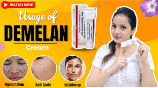 Demelan Cream  Best Pharmacy Cream For Dark Spots and Pigmentation  Glycolic Acid  skincare [upl. by Gussie]