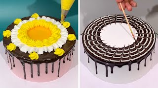 How to Make Chocolate Cake Recipes  Most Satisfying Chocolate Cake Decorating Ideas  So Yummy [upl. by Uuge]