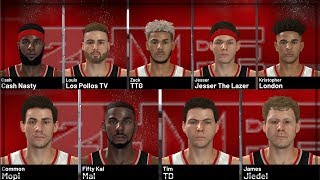 NBA 2K19  How To Create All Of 2Hype Jesser Cash Nasty LSK Los Pollos TV Mal Mopi TTG [upl. by Harihs]