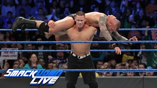 John Cena vs Randy Orton SmackDown LIVE Feb 7 2017 [upl. by Lalitta]