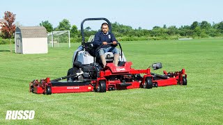 NEW 2022 Exmark 144inch Lazer Z ZeroTurn Mower Demo Exmarks Biggest Mower IN ACTION [upl. by Finbur]