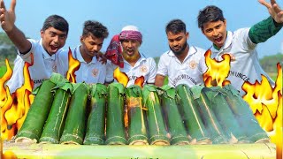 BAMBOO CHICKEN BIRYANI  BIRYANI Cooking in Bamboo  Direct Fired Bamboo Chicken  Coking With Uncle [upl. by Bonns707]