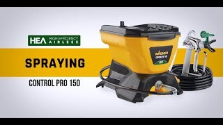 Wagner Control Pro 150  Spraying [upl. by Lewert335]