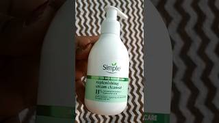 Simple Active Skin Barrier Care Replenishing Cream Face Cleanser  short youtubeshorts simple [upl. by Herwin]