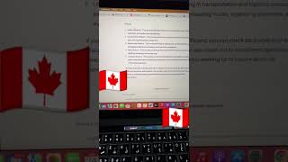 How to apply online jobs in Canada 🇨🇦 canadasupervisa [upl. by Michael]