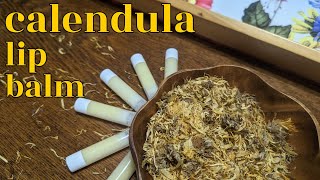 DIY Calendula Lip Balm [upl. by Heim]