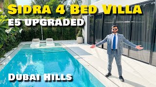 Tour Of Stunning Upgraded E5 Type Sidra Villa Dubai Hills Estate [upl. by Tolley730]